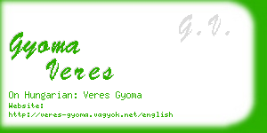gyoma veres business card